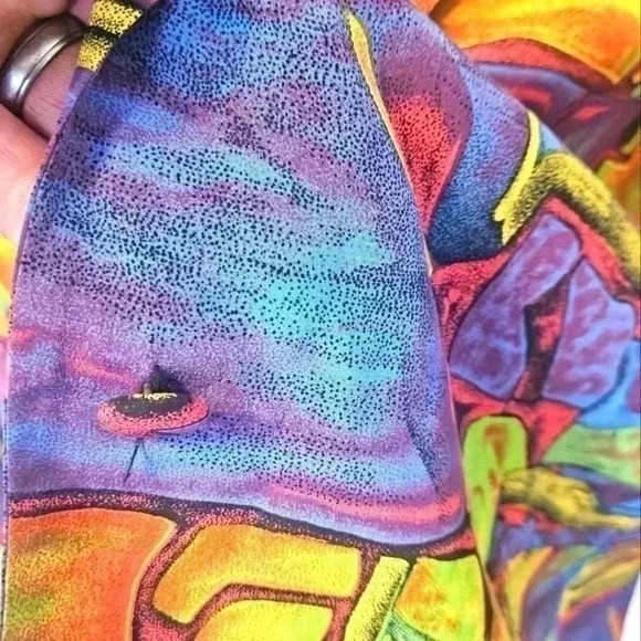 Vintage CEDARS 💯 % SILK Jacket Size Medium EUC - Picture 7 of 12